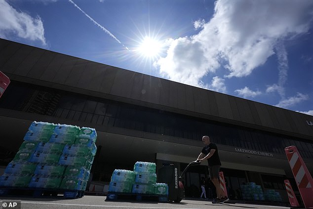 Joel Osteen's megachurch Lakewood Church is serving as a cooling station while an estimated one million people are without power