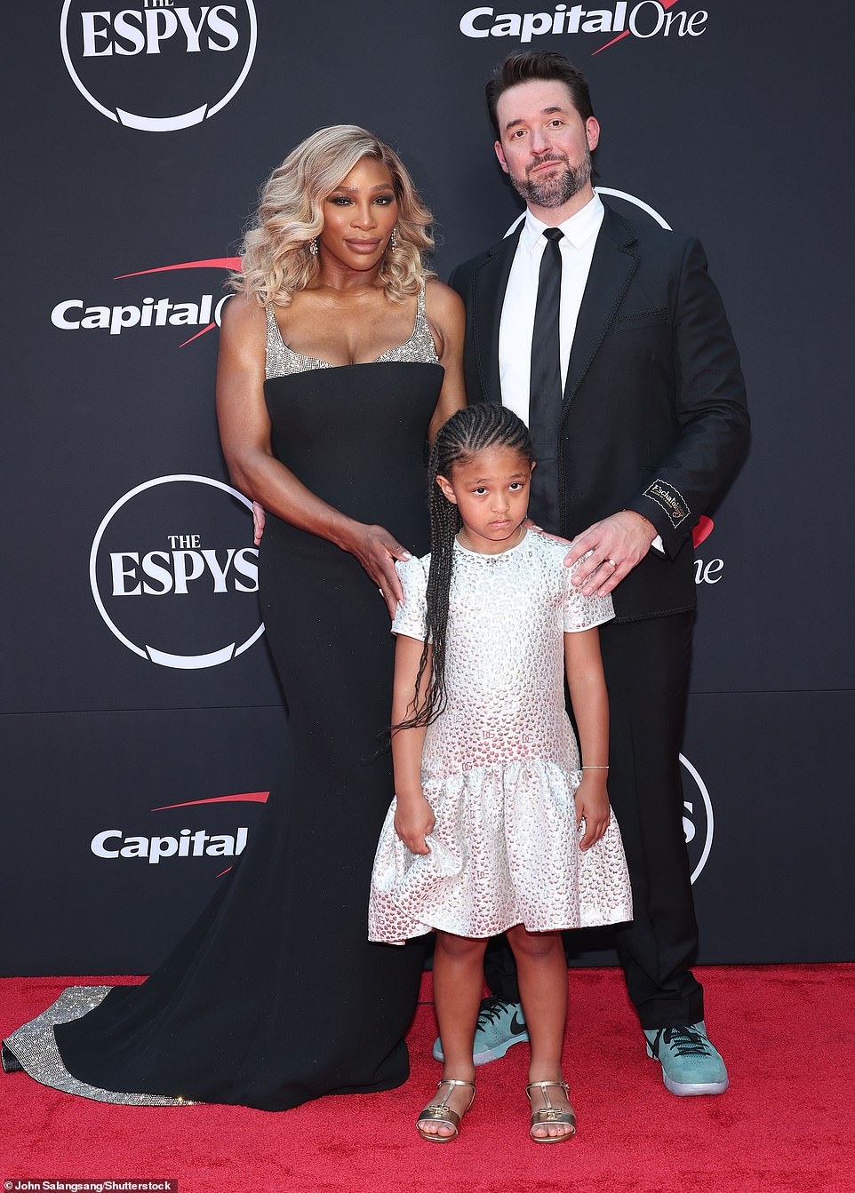 She was joined by her husband, Reddit co-founder Alexis Ohanian, 41, and their six-year-old daughter, Alexis Olympia.