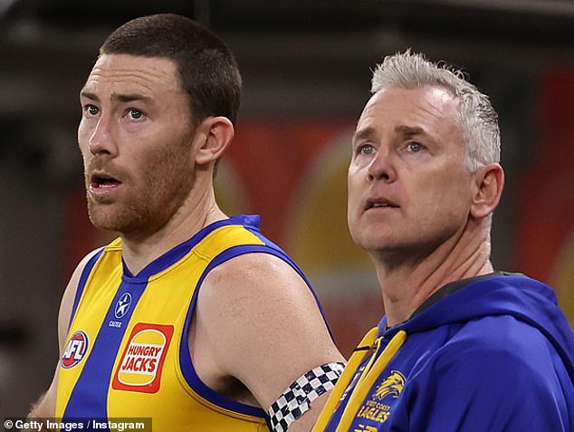 The West Coast Eagles star is a close friend of Simpson and was determined to return for his farewell match.