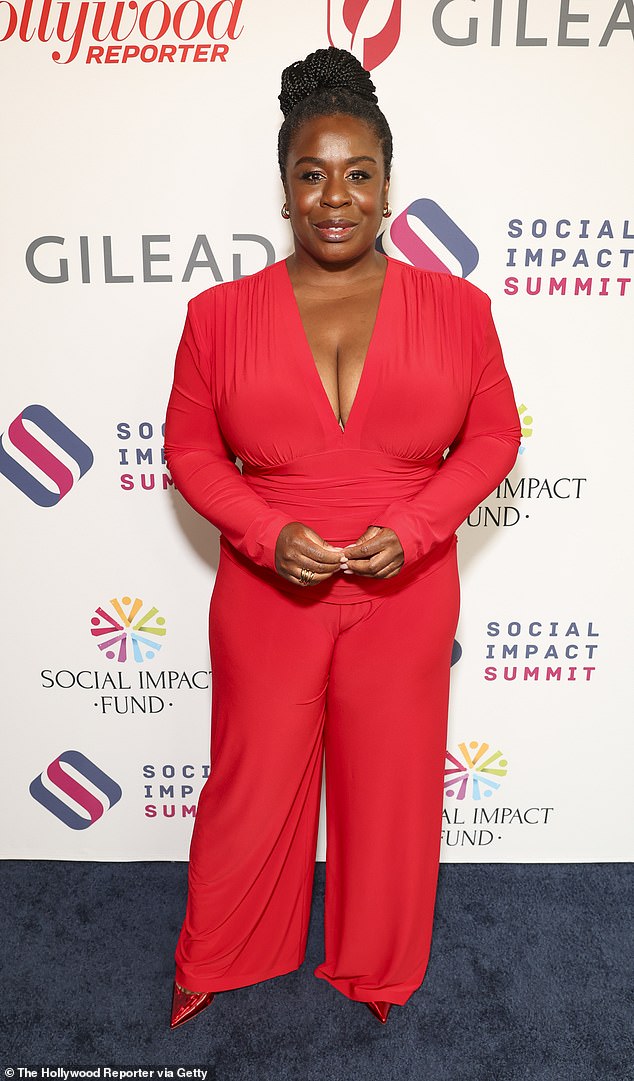 Actress Uzo Aduba was also present at Thursday's event.