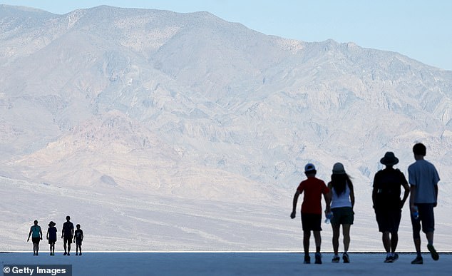 Death Valley still holds the record for the highest air temperature ever recorded, which was 134°F in July 1913. Pictured are the salt flats at Badwater Basin.