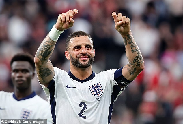 Pictured: Manchester City defender and England vice-captain Kyle Walker, who has been embroiled in family scandals this year after cheating on his wife.