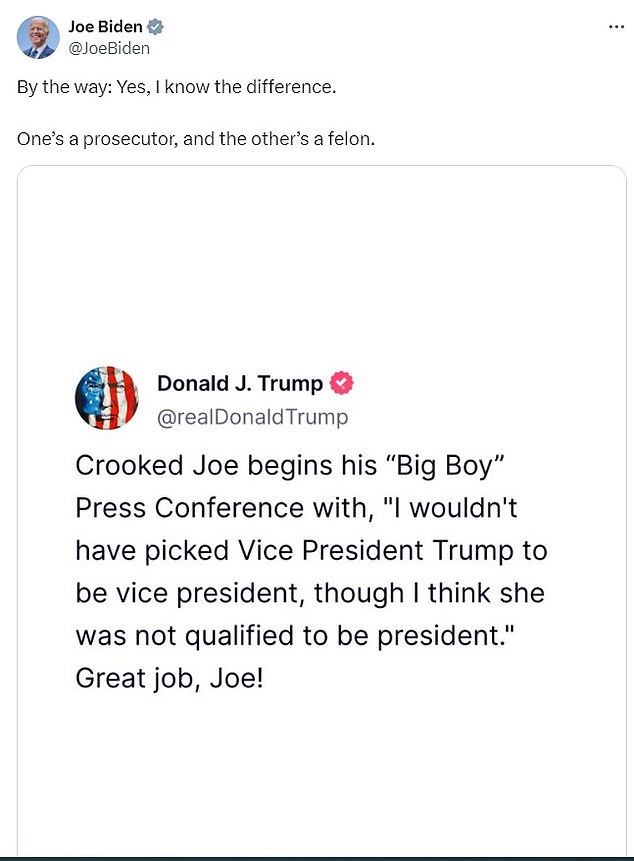 1720765807 883 Good job Joe Trump slams Biden over VP gaffe before