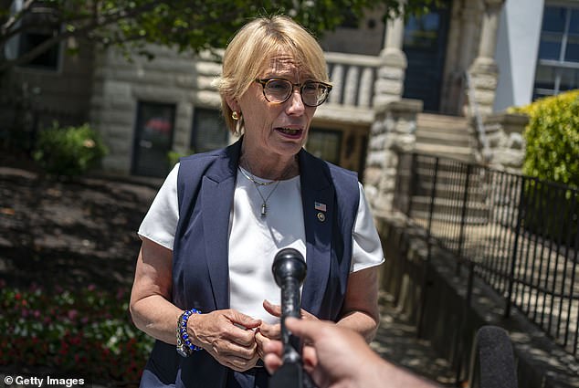 Most senators avoided questions from reporters, but Sen. Maggie Hassan stopped to praise the president after the meeting.