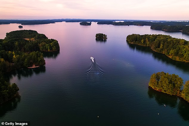 Despite being a major tourist destination, Lake Lanier is considered extremely dangerous due to boat traffic and submerged debris.