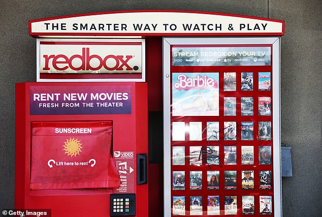 Redbox's DVD rental service has 27,000 kiosks across the United States.