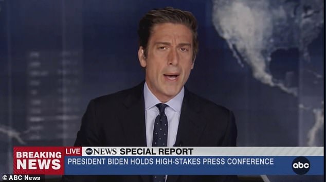 Broadcaster David Muir presented a special ABC News report before the conference.