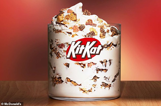 Old favorites will be joined by a new item, the Kit Kat Banana Split McFlurry.