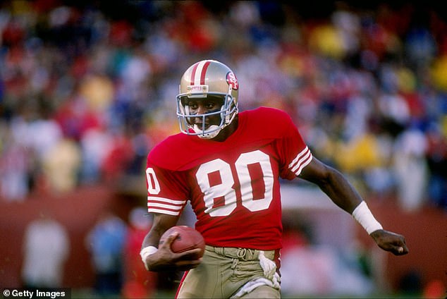 Rice, a two-time Offensive Player of the Year, won three Super Bowls in 16 years with the Niners.