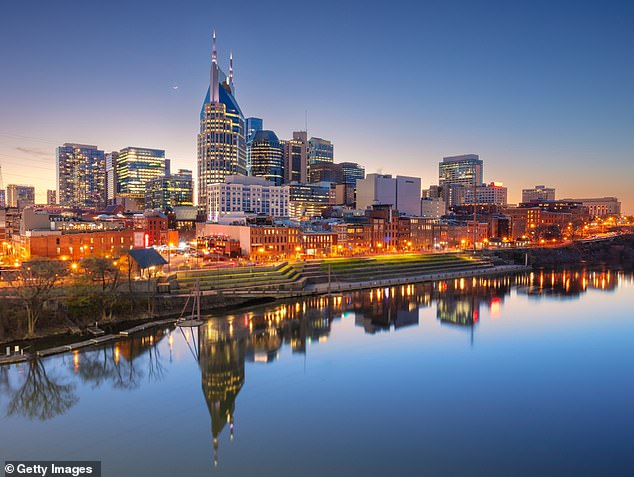 The shift to remote work, accelerated by the pandemic, has also increased demand in the South and Sun Belt regions. Pictured here, downtown Nashville, Tennessee, with the Cumberland River