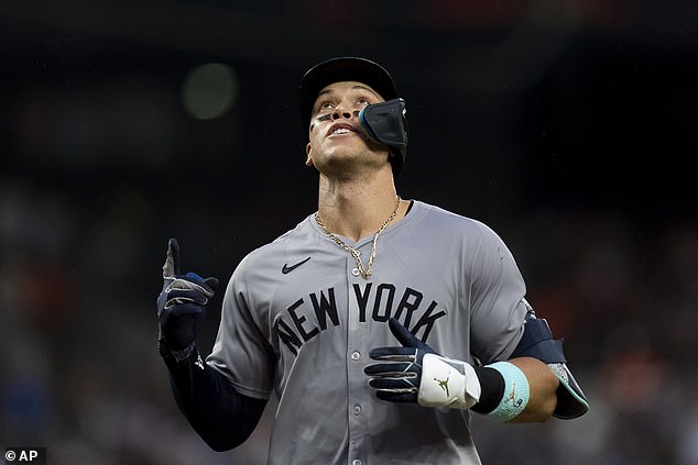 Judge, 32, hit his first solo homer in nine games in the third inning to lead New York to victory.