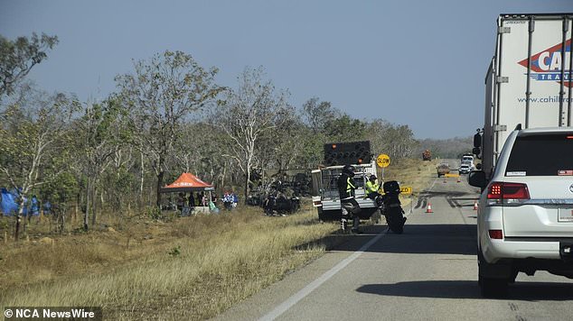 A family of six died while two people inside the truck survived.