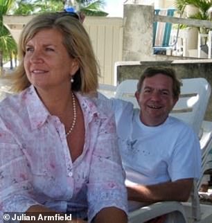 Julian met and married his Barbadian wife, Susan, seen here on Worthing Beach, over 20 years ago.