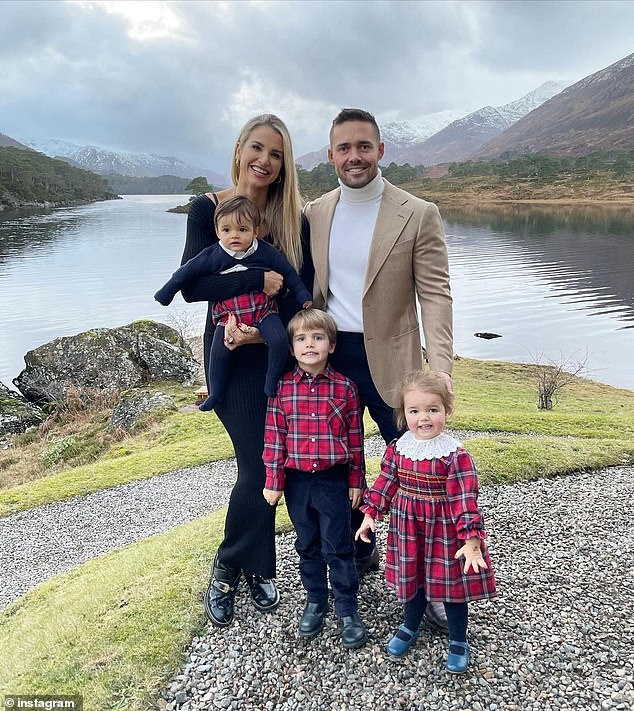 Her vacation photos come after her husband Spencer Matthews shared plans to have a fourth baby.