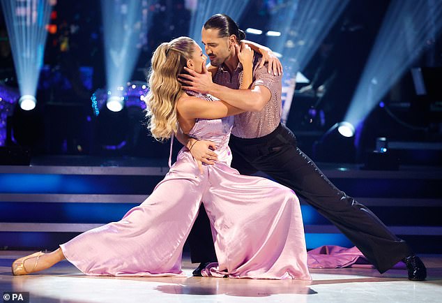 Graziano and Zara pose during their live performance on last year's Strictly.