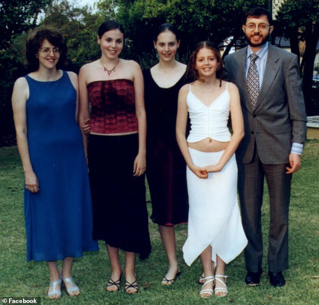 Firerose (second from left) is the eldest of Debbie and Stephen Scholem's three daughters.