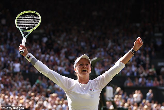 The Czech star has lifted her second Grand Slam title, having previously won the French Open.