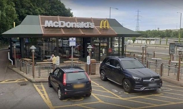 A McDonald's branch manager was left unconscious after the fight in Baglan, Wales