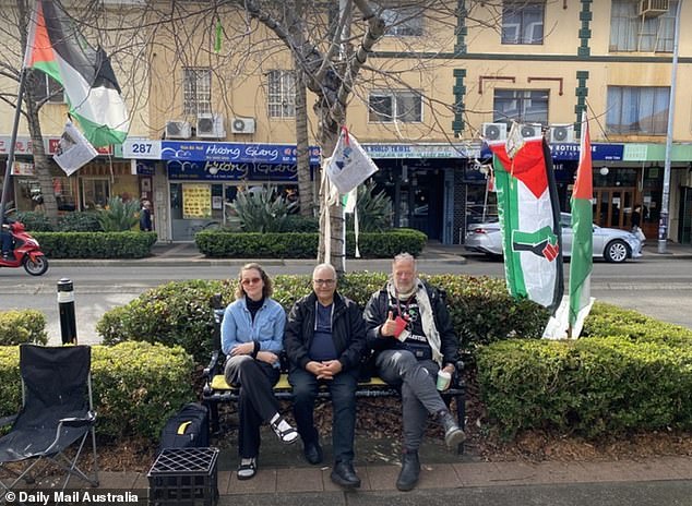 Pro-Palestine protesters I met this week when I visited Albo's closed electoral office