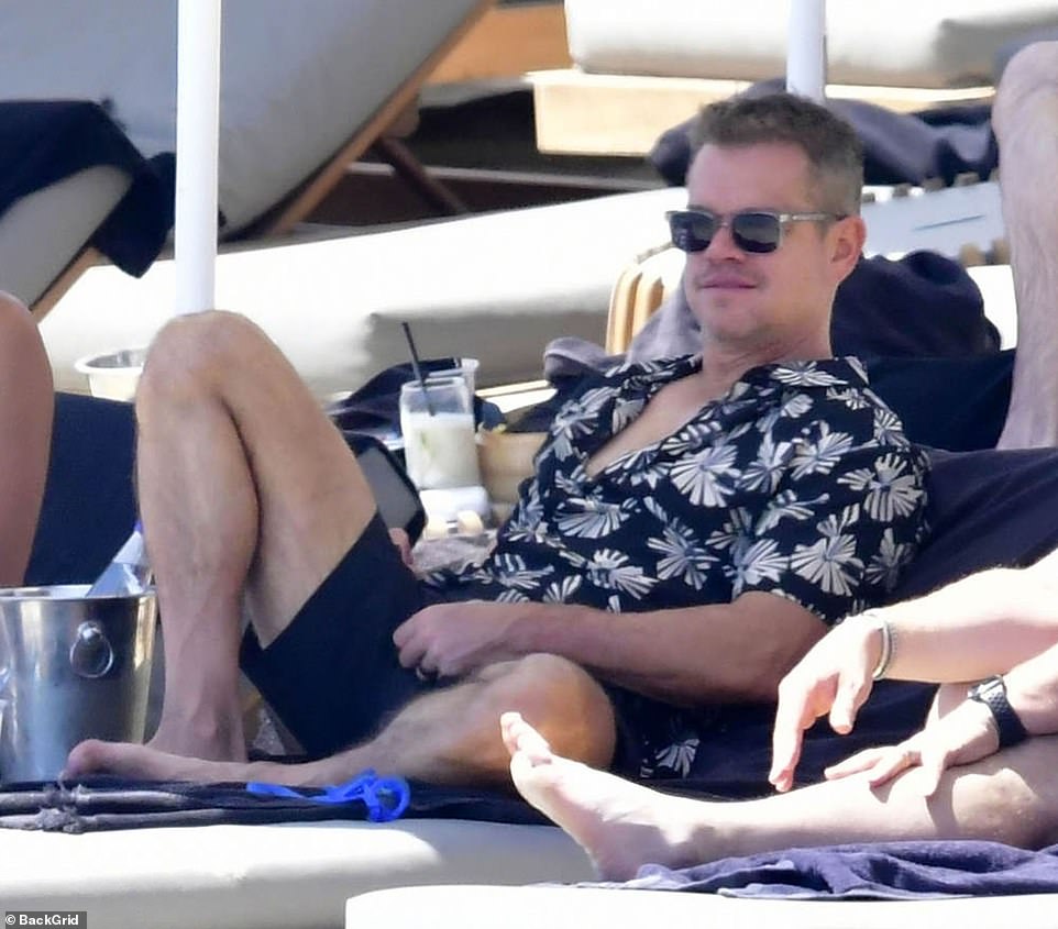 1720906863 155 Matt Damon 53 and his wife Luciana 47 showed off