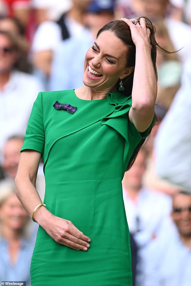 Kate will present the winner's trophy on Sunday after seven-time champion Novak Djokovic takes on reigning champion Carlos Alcaraz in a repeat of their thrilling five-set clash from last year.