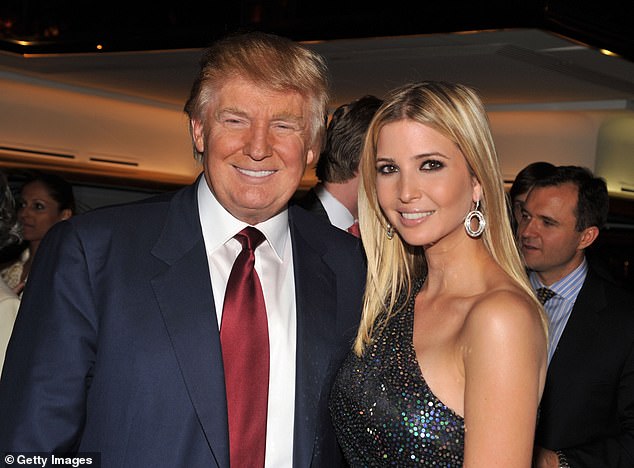 Donald Trump and Ivanka Trump attend the "The trump card: playing to win at work and in life" Book launch celebration at Trump Tower on October 14, 2009 in New York City