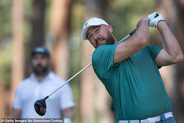 Although Kelce won it in 2023, he struggled on Saturday at the CC Celebrity Golf Championship.