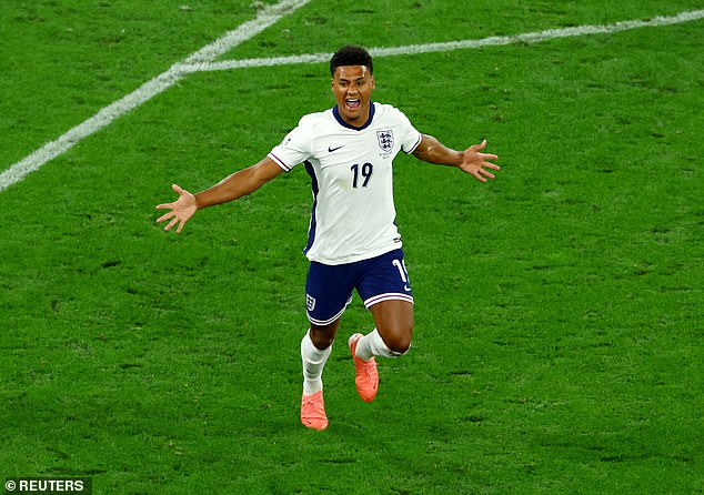 The BBC commentator highlighted the celebrations for Ollie Watkins' winning goal against the Netherlands, noting that we have 