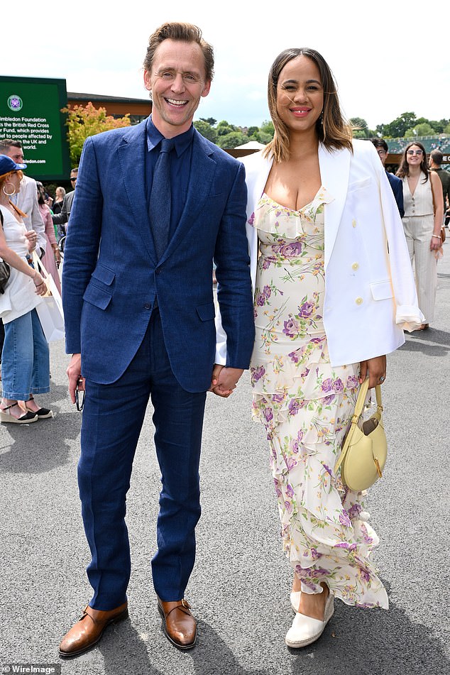 Tom Hiddleston and Zawe Ashton were dressed in Ralph Lauren as they made a rare public appearance together on Day 14 of the competition.