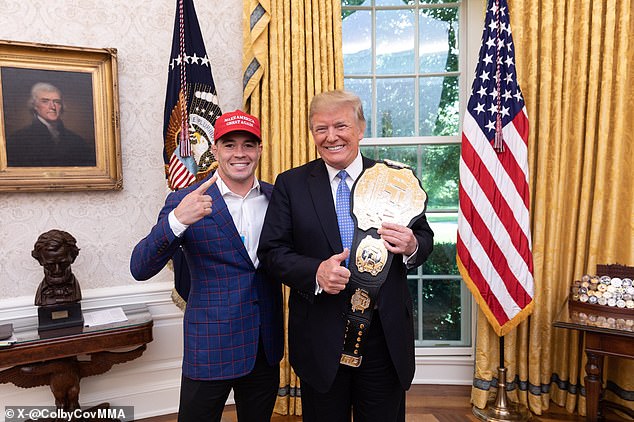 Covington is a staunch Trump supporter and visited him at the White House in 2018.