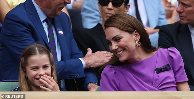 Princess Kate brought Charlotte to the game, and the young royal looked delighted throughout the event.