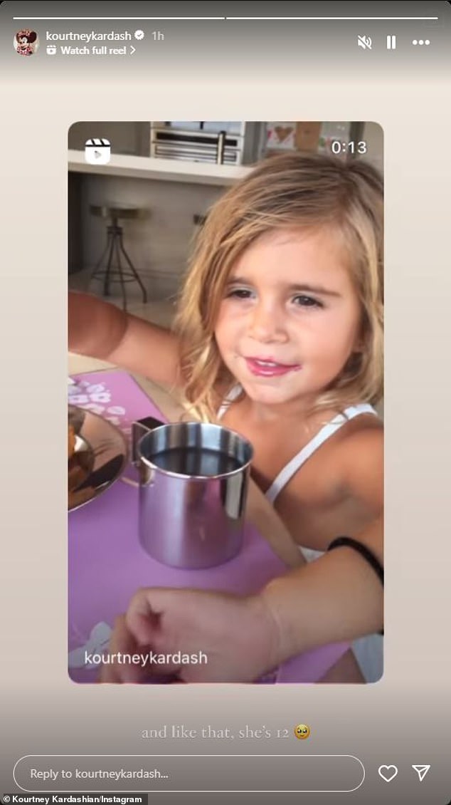 Last Monday, Kardashian, who has 275.7 million followers on social media, posted a tribute to little Penelope on Instagram in honor of her birthday, which was captioned: 