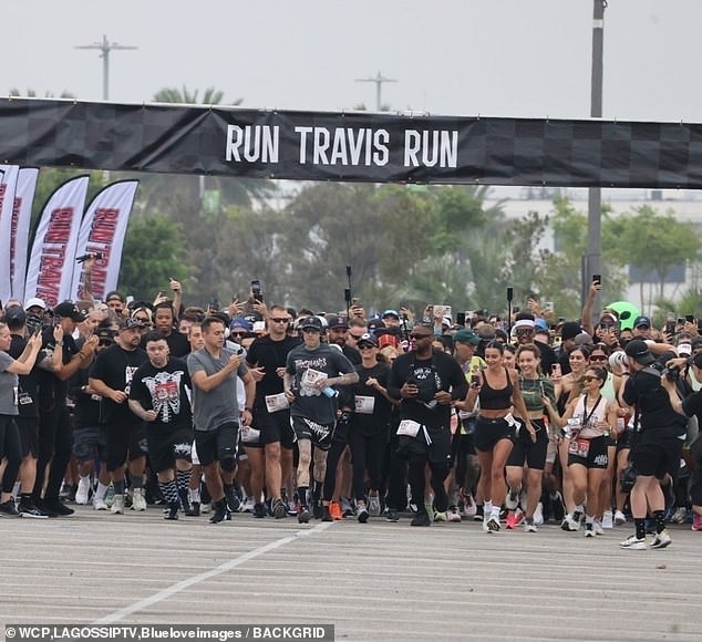 Barker (M, pictured July 6) will host his second Run Travis Run 5K race and wellness experience at Citi Field in Queens, New York, on July 21 at 9 a.m., with tickets ranging from $77.59 to $494.90.