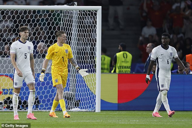 Johns Stones (left) and Marc Guehi (right) were outstanding for England in Germany