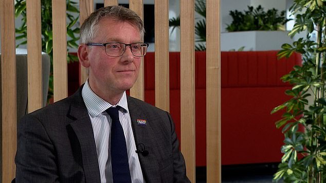 NHS Providers chief executive Sir Julian Hartley (pictured) said the long waits had 