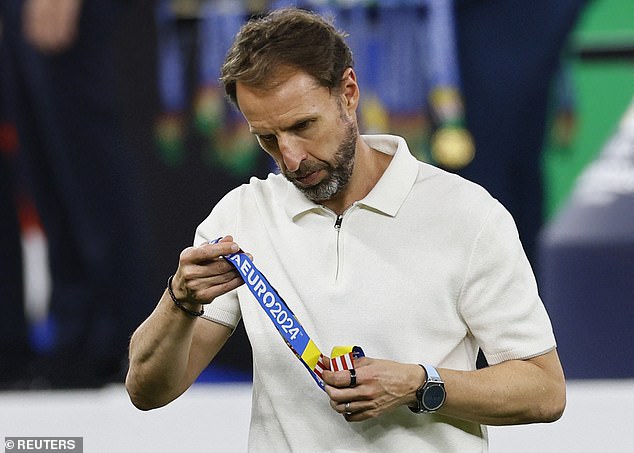 The statement, which was posted on the Royal Family's official X account, was addressed to England manager Gareth Southgate (pictured)