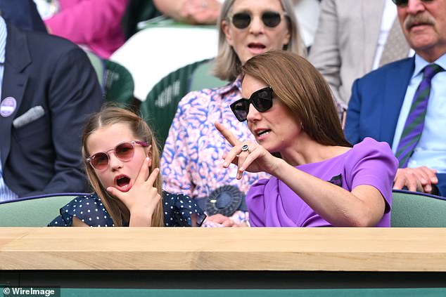 The tension on the field was reflected in Charlotte's facial expressions.