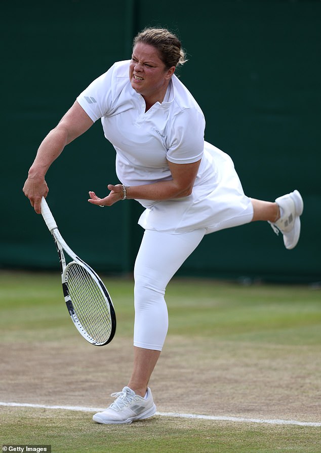 Lleyton Hewitt's ex-fiancée Kim Clijsters faced the Australians in the final.