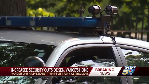 It is unclear whether the other rumored vice presidential front-runners have been provided with security at their homes, or whether fellow Ohio senator Sherrod Brown has been afforded the same.