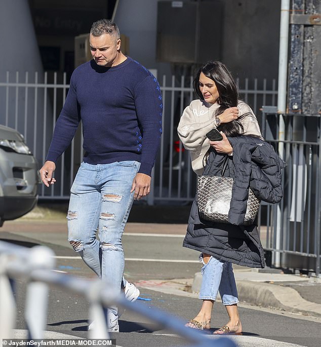 Del Busso was seen with burly former British enforcer Neil Cummins, who hosts a podcast Secrets of the Underworld, which previously featured 'Cocaine Cassie' Sainsbury and former sex worker Kim Hollingsworth.