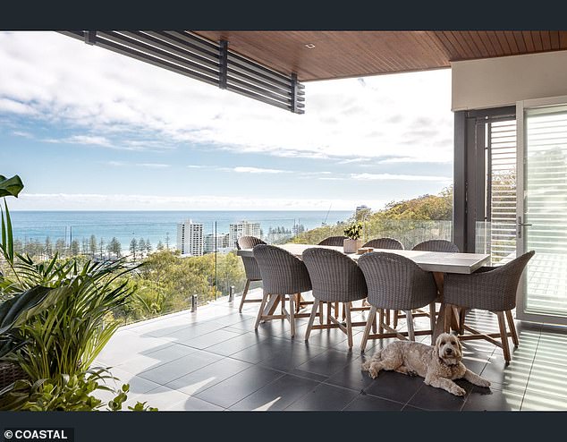 The listing touted the property's stunning ocean views as 