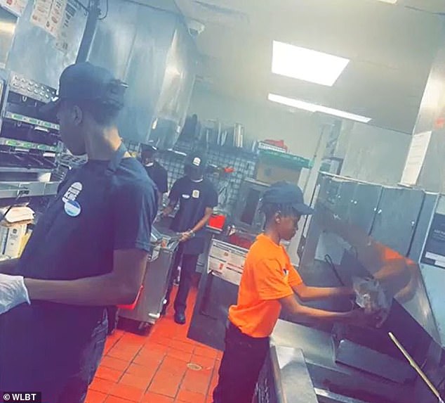 Dixon posted a celebratory photo on Facebook of the four teens working in the kitchen.