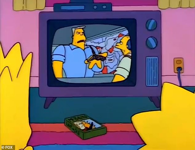 During the early seasons of the beloved Fox show, the Simpson family members would often watch the same movie on their television, called McBain.