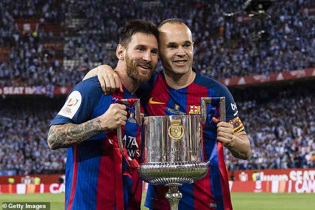 Messi's former Barcelona teammate Andrés Iniesta has won 37 trophies throughout his career