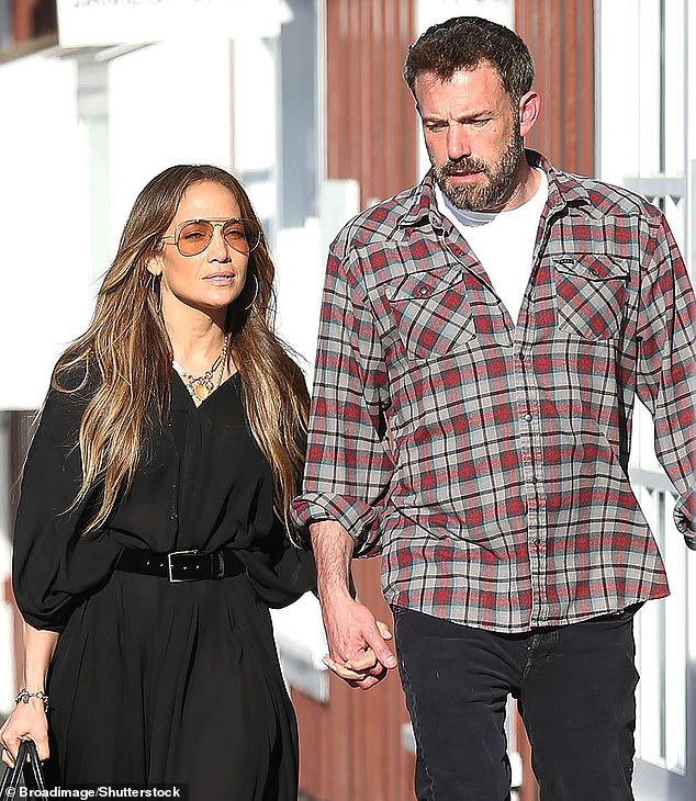 Meanwhile, Garner's ex-husband Ben Affleck is rumored to be experiencing marital problems with Jennifer Lopez; pictured in 2022