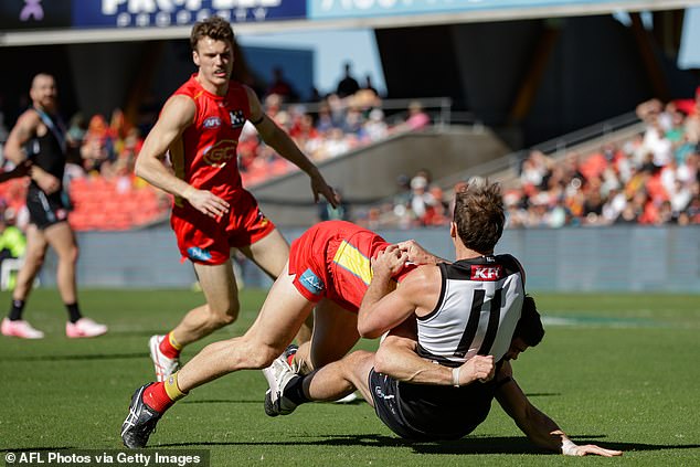 The Port Adelaide forward suffered a laceration to his spleen on Sunday afternoon.