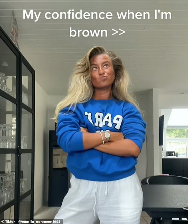 The influencer has faced harsh criticism from social media trolls who claim her tanned appearance makes her look older than her age.