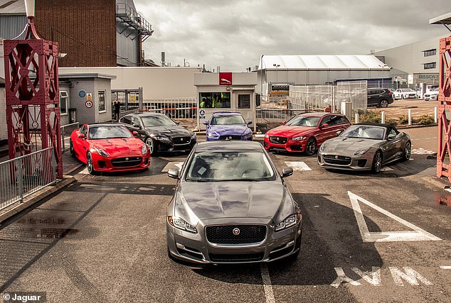 The carmaker's Castle Bromwich factory (pictured) will stop producing the XE and XF sedans and the F-Type sports car this year.