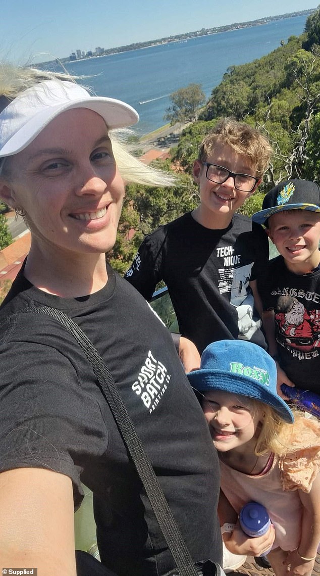 Earlier this year, Ms Macnamara (pictured with her three children, Pippa, seven, Jasper, nine, and Toby, 13) was diagnosed with histiocytic sarcoma, an extremely rare and aggressive form of blood and bone cancer.