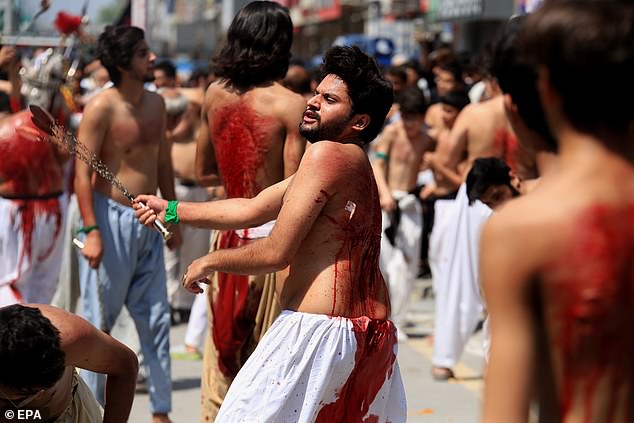 Shia Muslims celebrate the holy month of Muharram, culminating in the festival of Ashura, which commemorates the martyrdom of Imam Hussein, grandson of the Prophet Muhammad, in the Battle of the Iraqi city of Karbala in the 7th century.